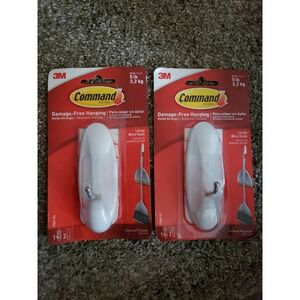 2-3M Command Large Wire Hook.  Broom Hook #17069  NEW